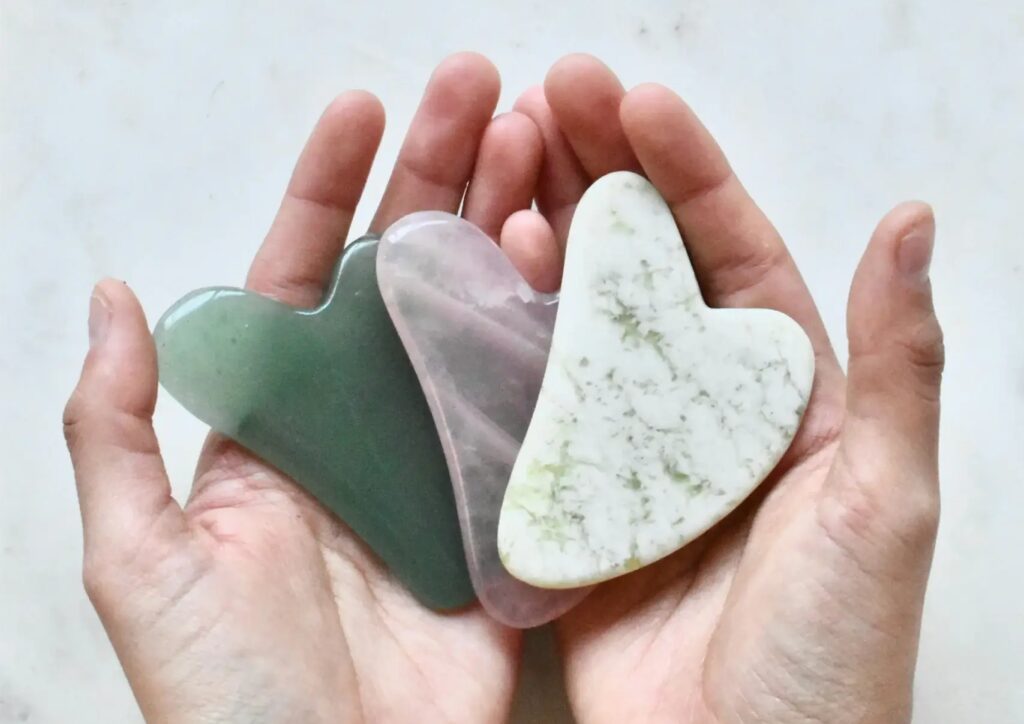 Gua-sha, a self-care item.
