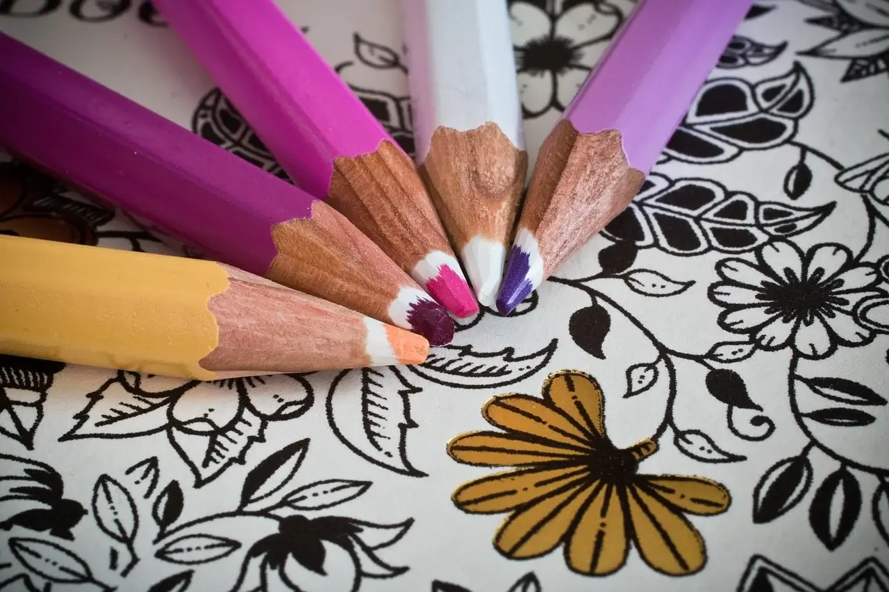 Mindfulness coloring book to build self-love through self-care.