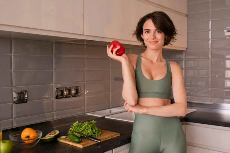 Woman living a healthy lifestyle.