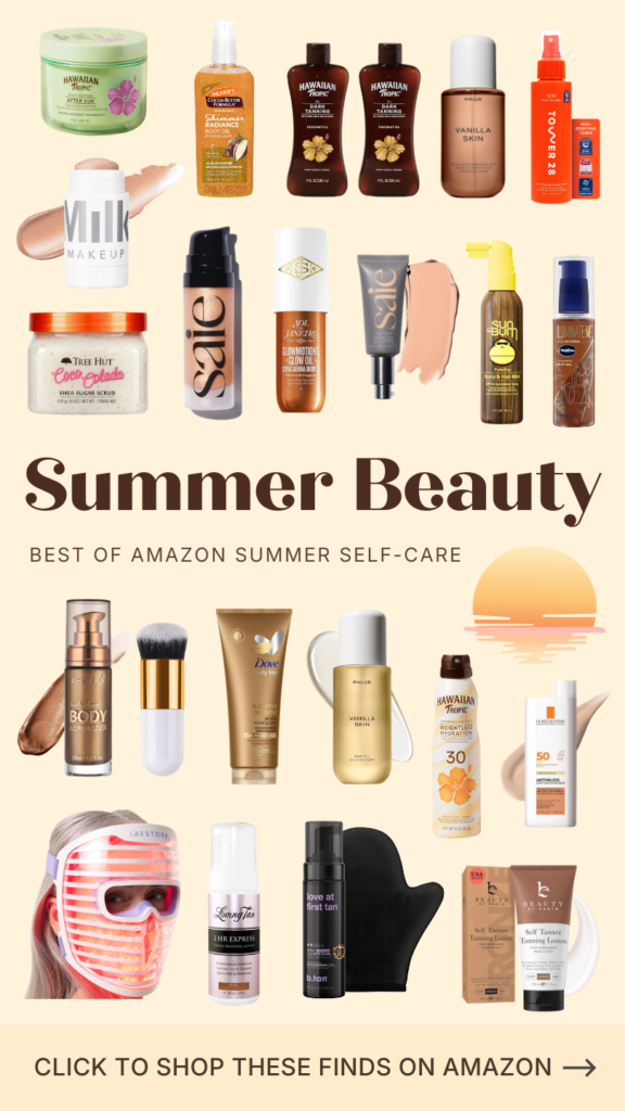 Summer self care essentials from Amazon.