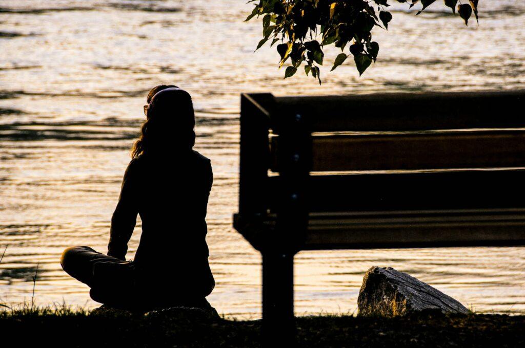 Woman on her healing journey.
