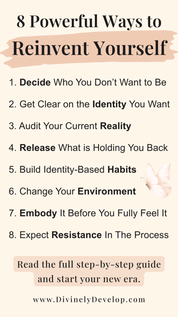 A complete guide to reinventing yourself.