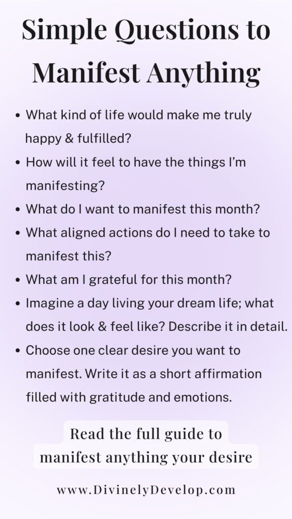 Journal prompts to manifest anything.