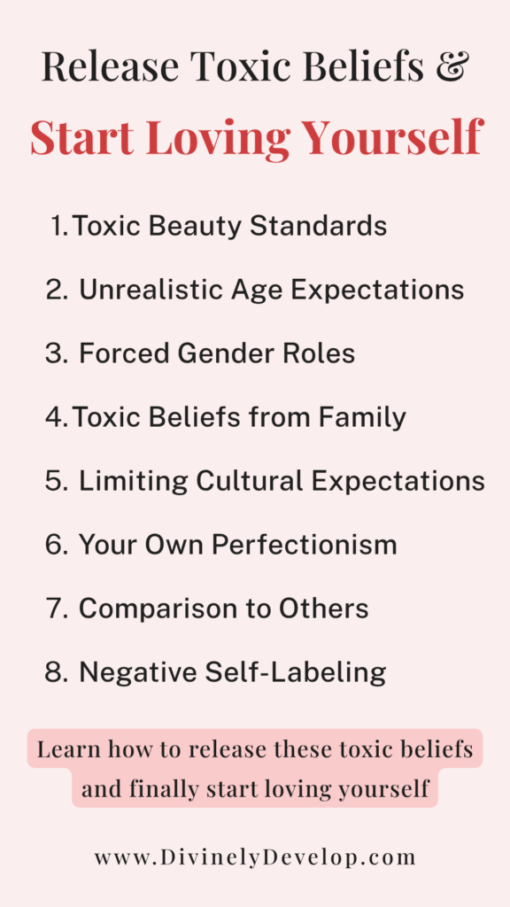 How to start loving yourself by releasing negative beliefs about yourself.