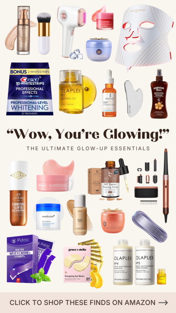 Glow up essentials product from Amazon.