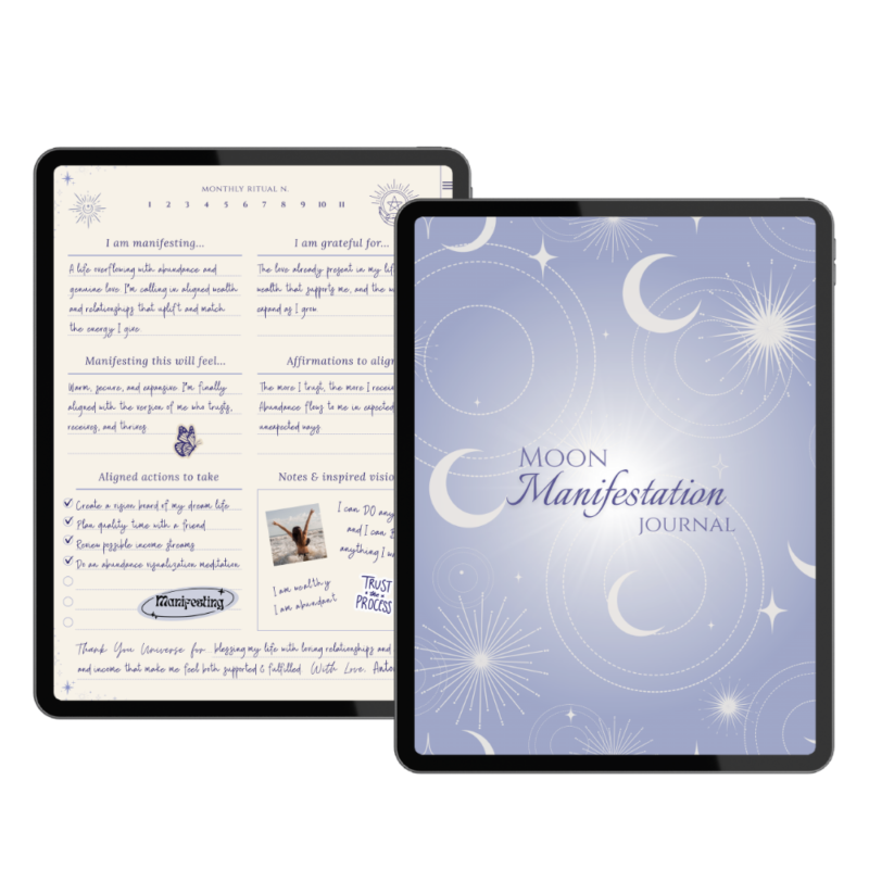 Moon Manifestation Journal by Divinely Develop.